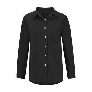 Men's Fashion Full Button Down Shirt Loose Fit Solid Color Long Sleeve Tops Lightweight Soft Cozy Shirts, Size L 