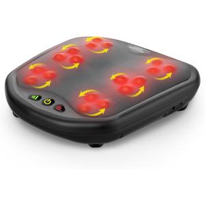 Snailax Shiatsu Foot Massager with Heat, FSA HSA Eligible, Washable Cover Kneading Foot & Back Massager, Heated Feet Warmer, Electric Feet Massager Machine for Plantar Fasciitis