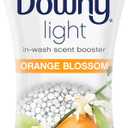Downy Light Laundry Scent Booster Beads for Washer, Orange Blossom Scent, 24 oz, No Heavy Perfumes, Downy Scent Booster Beads, Laundry Scent Boosters (24 Ounce (Pack of 1))