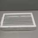 Lovdeco White Water Wave Glass Subway Tile, Glass for Bathroom Kitchen Backsplash Wall, 3 x 12 Inch, 4 Sq.Ft.