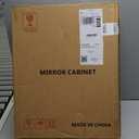 Plastic Medicine Mirror Cabinet for Bathroom 16 x 20 inch, Surface and Recessed Mount (White)