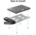 Sata HDD & SSD Hot Swap Cage, 6 Bay Hard Drive Dock for 5.25 Enclosure, 6 Bay Hard Drive Station with Colling Fans