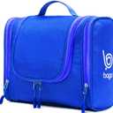 bago Travel Toiletry Bag for Women and Men - Large Waterproof Hanging Large Toiletry Bag for Bathroom and Travel Bag for Toiletries Organizer - Makeup Bag (DeepBlue)