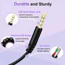 Replacement Audio Cable for Bose Headphones Cord Wire 3.5mm to 2.5mm Compatible with Bose 700 Quietcomfort 25 QC25 35 QC35 QC35II 45 QC45 JBL Tune 710BT 660NC 760NC with in-line Mic & Volume Control