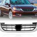 Grille Compatible For Honda Accord Front Chrome Bumper Grill 2013 2014 2015 HO1200214 71121T2FA01