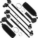 SCITOO 8pcs Front Suspension Kit Outer Inner Tie Rod End w/Boot Sway Bar Link fit 2011-2017 for Honda Odyssey