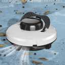 GMAPLAE Cordless Pool Vacuum for Above Ground Pool, Robotic Pool Cleaner with Dual Motors Strong Suction, 120 Mins Runtime, Auto-Parking, Pool Cleaner Robot for Inground Flat Pools Up to 1000 Sq.Ft