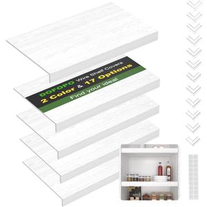 Wire Rack Covers, Foamed PVC Wire Shelf Covers for Pantry Prevent Slipping Waterproof Closet Cabinet Bathroom Kitchen Shelving Decoration(White,36 * 16 inch)