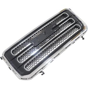 GXARTS Black Chrome Bumper Front Grille Grill Assembly 22814533 Compatible with GMC Acadia SLT 2013-2016