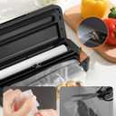 Vacuum Sealer with Easy Tear Cutter, 95kPa Food Saver Vacuum Sealer Machine for Food, 135W Fast Sealing, 9-in-1 Food Vacuum Sealer Machine with 10 ft Bag Roll for Meal Prep & Sous Vide