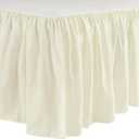 Lush Decor Ruffle Crib Skirt, 16" Drop, Ivory