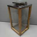 Wildwood Lanai Teak And Glass Hurricane Sm, 15Inch