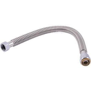 SharkBite 1 Inch x 1 Inch FIP x 24 Inch Stainless Steel Corrugated Flexible Water Softener Connector, Push to Connect Brass Plumbing Fitting, PEX Pipe, Copper, CPVC, PE-RT, HDPE, SS3094FLEX24LF SharkBite 1 Inch x 1 Inch FIP x 24 Inch Stainless Steel Corrugated Flexible Water Softener Connector, Push to Connect Brass Plumbing Fitting, PEX Pipe, Copper, CPVC, PE-RT, HDPE, SS3094FLEX24LF