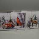 Butterfly Canvas Art Wall Decor: Inspirational Quotes Love Dream Believe Faith Wall Art Butterflies Pictures Grey Bathroom Bedroom Wall Decor Funny Vintage Posters,12x12Inch,Set of 4