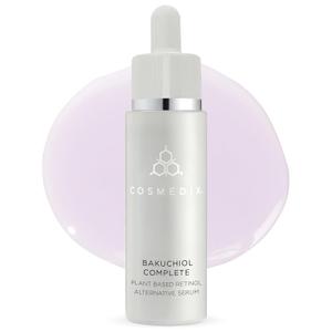 COSMEDIX Bakuchiol Complete Plant-Based Retinol Alternative Face Serum - Hydrating Serum for Fine Lines, Wrinkles & Uneven Skin Tone - Facial Skin Care for Brighter, Firmer & Fresh-Looking Skin