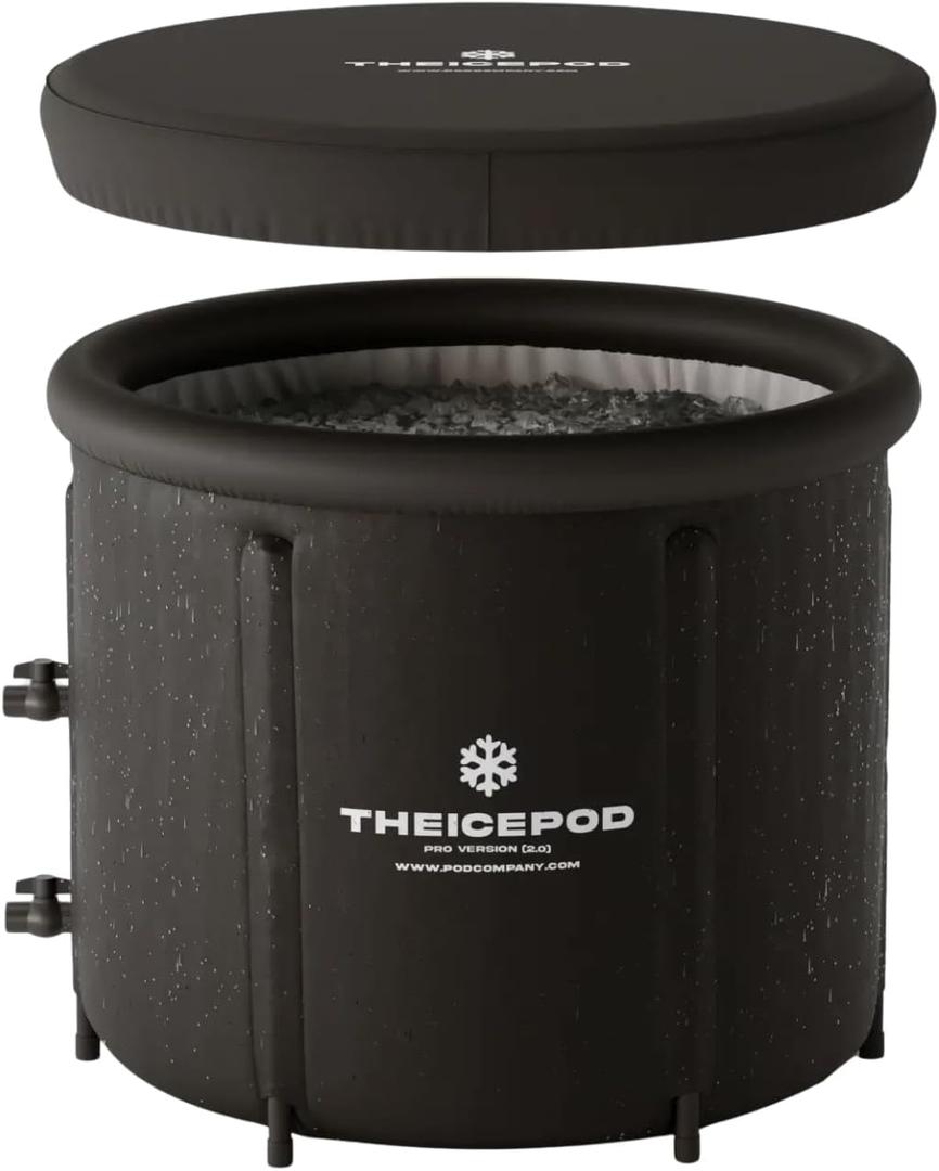 The Ice Pod Pro  Premium Cold Plunge Tub for Daily Recovery  Extra-Insulated Design with Thermal Lid  Built for Comfort, Performance & Durability - The Pod Company