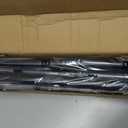 ALLZONE Heavy Duty Tension Shower Curtain Rod 42-83 Inches for Bathroom, Window, Non-Slip, Adjustable with Strong Spring Pole for Closet, Doorway, No Rust, No Drilling, Black