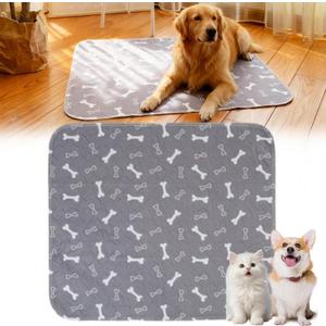 Puppy Pads with pheromones, 2026 Upgraded Washable Puppy Pads for Dogs & Cats, Pee Pad - Leak & Odor Waterproof, Non-Slip Base, Easy to Clean & Reusable (Grey, M: 27.6" 31.5") 