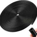 2 x Car Door Edge Guards Black 32.8ft (10m), Car Door Protector Rubber Edge Trim Fits Most Vehicle, No Glue, U-Shaped, Built-in Metal Clips, Easy to Cut