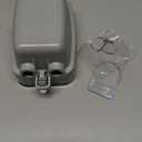 Leviton Weatherproof Outlet Box, Extra Duty 1-Gang While-In-Use Cover Includes Inserts for Single, Duplex and Decora/GFCI Receptacles, Vertical Mount, Plastic Enclosure, 5980-UGY, Gray