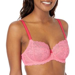 Freya Women's Viva Lace Underwire Side Support Bra (28GG, Pink)