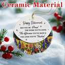 Retirement Gifts for Women & Men: Retirement Ornaments, Farewell Gifts for Retiring Coworkers, Retired Gift for Coworker, Friend, Boss, Employee, Teacher, Nurse  Christmas OrnamentsStyle B