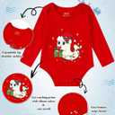 UNICOMIDEA Baby Christmas Romper Long Sleeve Newborn Boys Girls Outfit 0-12 Months