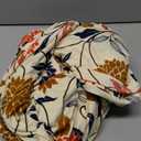 Chair Covers for Dining Chair Set of 4, Stretchy Soft Parson Chair Covers Removable Washable Kitchen Dining Room Chair Slipcovers with Elastic for Universal Fit (Orange Flowers)