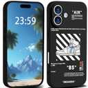 Cool Basketball Sports Sneaker Phone Case for iPhone 16 Case for Boys Men Shockproof Street Designer Aesthetic Compatible with iPhone 16 (White)