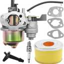 16100-ZH7-W51 Carburetor with Air Filter Kit, Replacement for Honda GX120 GX110 GX140 Engines, Replaces 16100-ZH7-W50, 16100-ZH8-W61, 16100-ZE0-817, 16100-ZE1-825