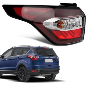 Tail Lights Compatible with Ford Escape Kuga 2017 2018 2019 Rear Brake Lights Assembly OE Factory Style Taillights (Left Driver Side)