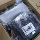 COLAMY Ergonomic Mesh Office Chair with Footrest, High Back Computer Executive Desk Chair with Headrest and 4D Flip-up Armrests, Adjustable Tilt Lock and Lumbar Support-Grey