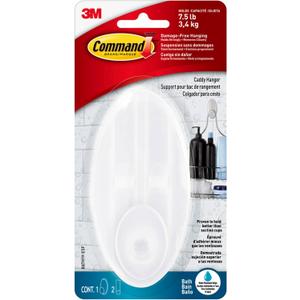 Command Caddy Hanger, 1 Caddy Hanger, 2 Large Strips, Organize your Bathroom