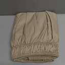 Wrap Around Dust Ruffle Bed Skirt Beige for Full Size Beds with 15 Inch Drop Easy Fit Elastic Strap Adjustable Pleated Bedskirt w/Brushed Fabric Wrinkle Free for Women, Men, Kids & Teens,  Full/Full XL, 15" - Drop, 13 - Beige