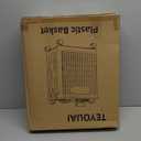 67L Rolling Plastic Collapsible Laundry Basket Cube Storage Bin Box Organizer with Wheels Handle Durable Ventilated Foldable Hamper for Bedroom Dirty Clothes Large Capacity