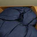Bedsure Oversized King Comforter Set - Navy Soft Bedding for All Seasons, Cationic Dyed Bed Set, 3 Pieces, 1 Oversized King Size Comforter (120"x98") and 2 Pillow Shams (20"x36"+2")