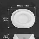 KEMIMOTO Pairs of 6x9 Speaker Pods, Universal Speaker Boxes Enclosures Speakers Compatible with UTV, RV, Car, Boat, Trunk, Trailer, White, 2PCS