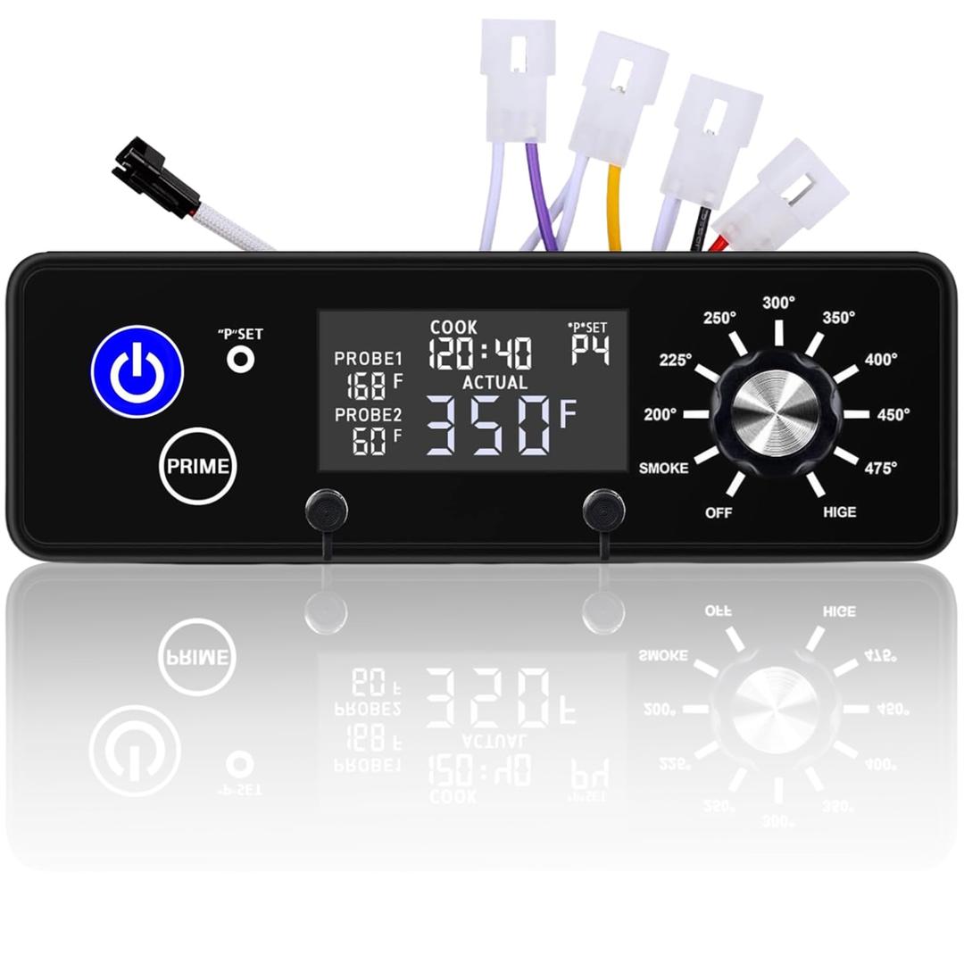 Digital Control Board Replacement Parts AC03P9, PB1100PS1-A003 for Pit Boss PB440D2 PB550G PB700FB1 PB700NC1 PB820 PB850G Pro1100 PB1150G Wood Pellet Grill Smokers, LCD Display Controller Replacement