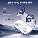 Wireless Earbuds, Bluetooth 5.4 Sport Headphones, 128H Playtime Over Ear Buds for Small Ear, Stereo Deep Bass, Sport Wireless Bluetooth Earphones, IPX7 Waterproof Running Headphones for iOS Android