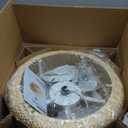 SYDACG Boho Ceiling Fans with Lights, 20" Rattan Ceiling Fan with Light Remote Control, Caged Fandelier with 6 Speeds for Bedroom, Nursery, Living Room