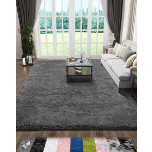 Ophanie 5x7 Area Rugs for Living Room Dark Gray, Carpets for Bedroom, Kids Home Decor Aesthetic