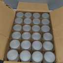 BILLIONSTARS 100g White Frosted Glass Cream Jars with Black Lid - Airtight Cosmetic Containers for Face Cream, Body Lotion, DIY Skincare Packaging, BPA-Free (Set of 24) (White Frosted, 3.5oz)