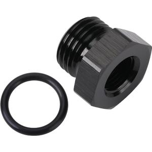 6AN -6 ORB O-ring Boss to 1/8 NPT Female Port Fitting Adapter Reducer Aluminum Black