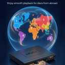 DVD Players for TV with HDMI, DVD Players That Play All Regions, Simple DVD Player for Elderly, CD Player for Home Stereo System, Included HDMI and RCA Cable, with Big Buttons Remote Control