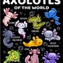 Axolotl Blanket - Cute Axolotl Plush Gifts for Girls Boys Kids Axolotl Lovers - Cartoon Axolotls of The World Fleece Soft Cozy Throw Sheet 50" X 40" Lovely Decor for Couch Sofa Birthday Decorations