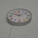 Telling Time Teaching Clock - Learning Clock for Kids - Kids Wall Clocks for Bedrooms - Kids Wall Clock- Silent Analog Kids Clock for Teaching Time,for School Classrooms Playrooms and Kids Bedrooms (10inch)