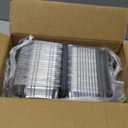 100pcs Locking Plastic Hot Dog Trays, Premium Food Container, Disposable Clear Food Presentation Boats for Takeout and To-Go Meals, 6.5"x2.5"x3.7" Small Containers