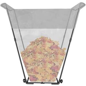 JoyHalo Outdoor Trash Bag Holder Stand - Heavy Duty Metal Garden Garbage Bag Support Frame for 30-45 Gallon Capacity, Multi-Use Portable Yard Leaf Bag Stand for Leaves, Camping, Weeding, Lawn Party, Green Color