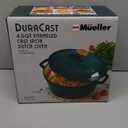 Mueller DuraCast 6 Quart Enameled Cast Iron Dutch Oven Pot with Lid, Heavy-Duty, Oven Safe up to 500 F & Across All Cooktops, Wedding Registry Ideas & Gifts, Emerald