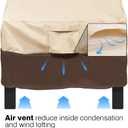 Vailge Patio Chair Covers, Lounge Deep Seat Cover, Heavy Duty and Waterproof Outdoor Lawn Patio Furniture Covers (2 Pack - Large, Beige & Brown)